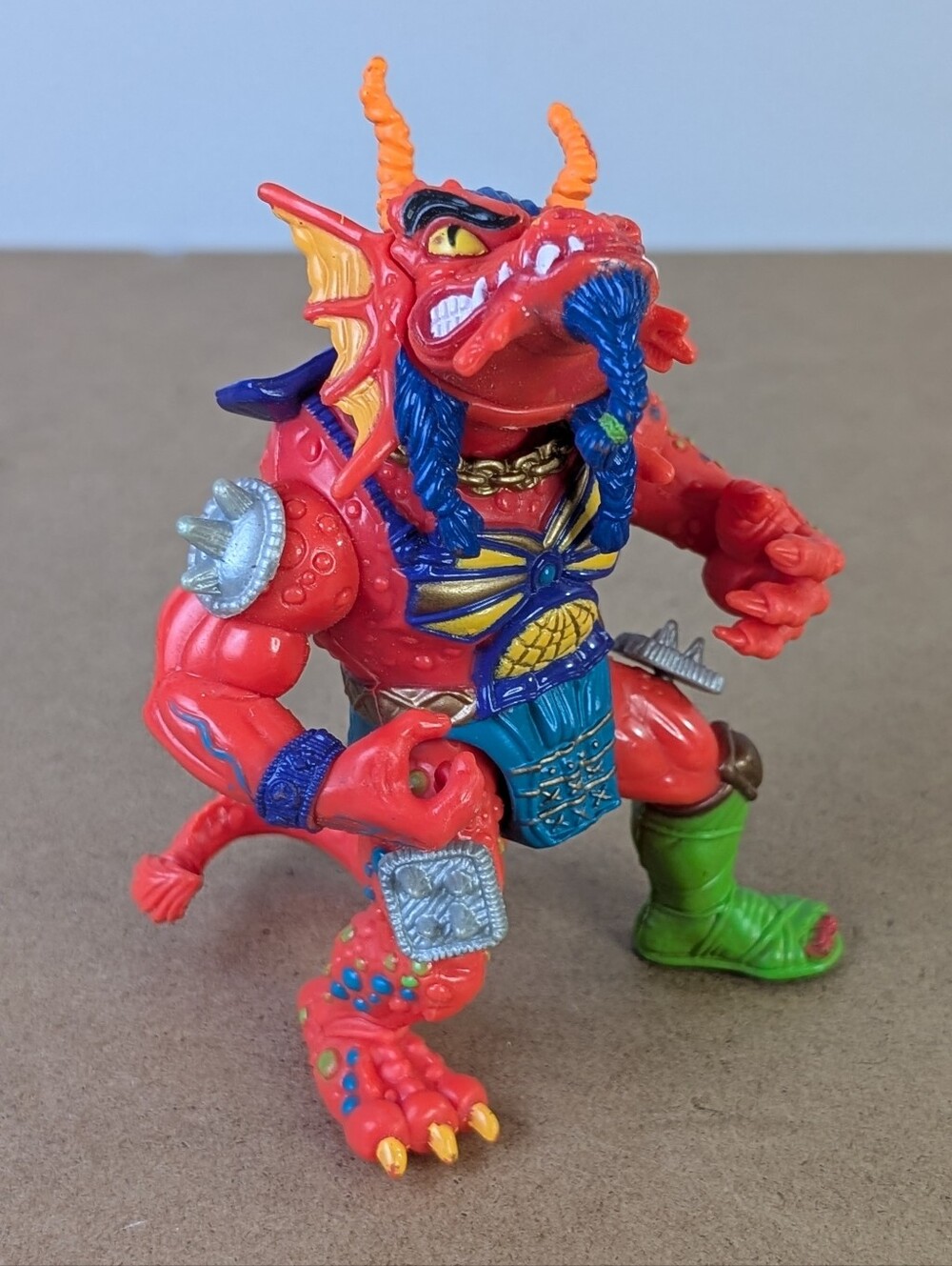 1992 Teenage Mutant Ninja Turtles Hot Head Action Figure, Playmates TMNT